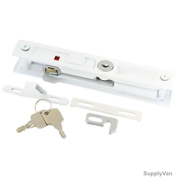Robustline Double Face Sliding Lock With Key, Aluminium