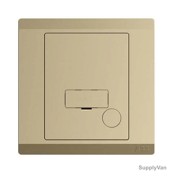 Abb Fused Connection Unit With Flex Outlet, BL506-PG, lnora, 250V, 13A, Royal Gold