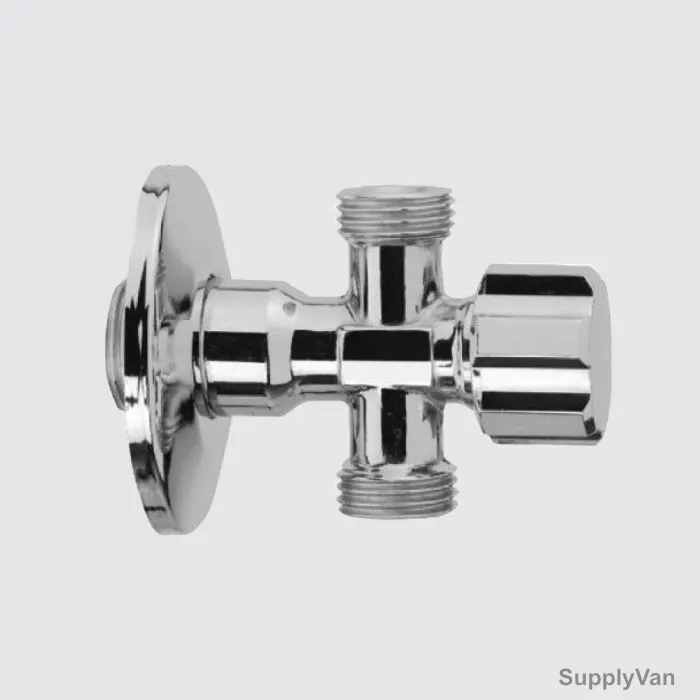 Bold Two Way Cross Angle Valve, TECVLV1200203, Techno, Brass, 1/2 x 1/2 Inch