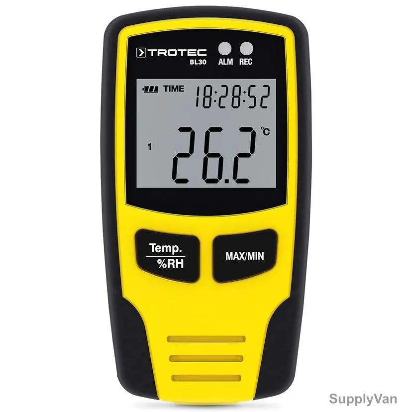 Trotec Climate Data Logger, BL30, LCD, -40 to 70 Deg.C — image 1