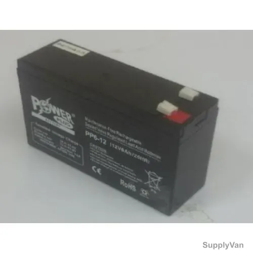 Powerplus Lead Acid Battery, PP6-12, 12V, 6Ah/20Hr