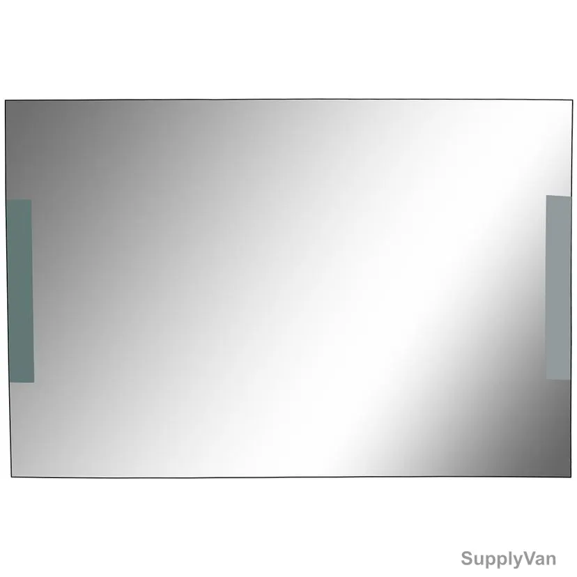 Argent Crystal Fluorescent Light Mirror, JY-1233, Rectangular
