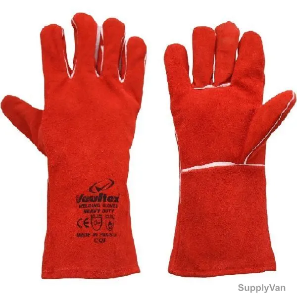 Vaultex Welding Gloves, CQT, Red, PK12