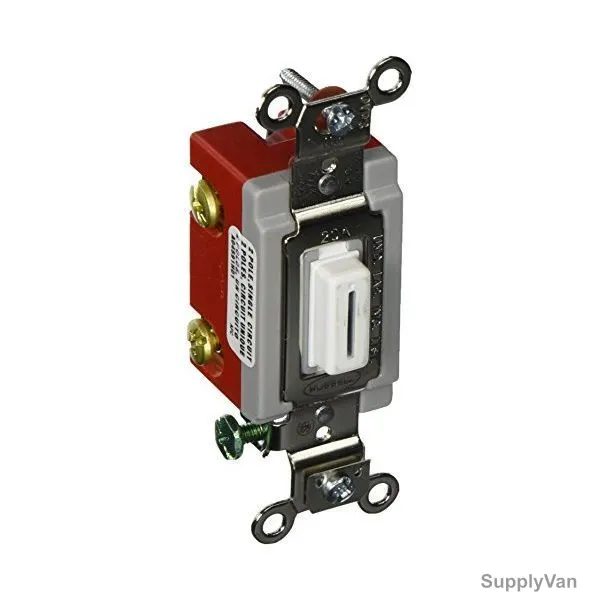 Hubbell 2 Way Toggle Switch, HUBHBL1222LW, 20A, 120-277VAC