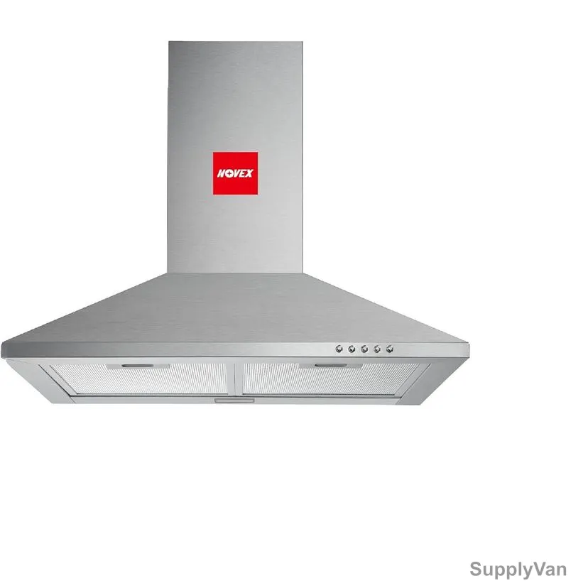 Novex Wall Mounted Range Hood, NV-CHS60SS, Stainless Steel, 100W, 60CM, Silver — image 1