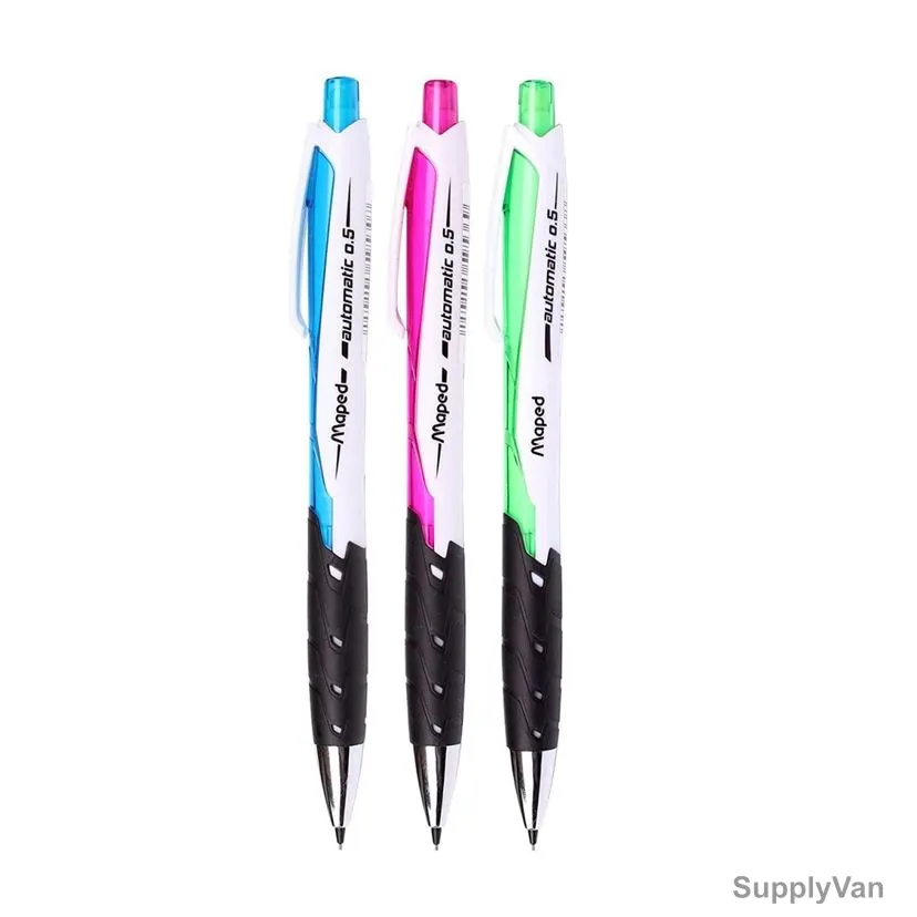 Maped Reload Mechanical Pencil, MD-560040, Black'Peps, 0.5MM Tip Size, Assorted Colors, 24 Pcs/Set