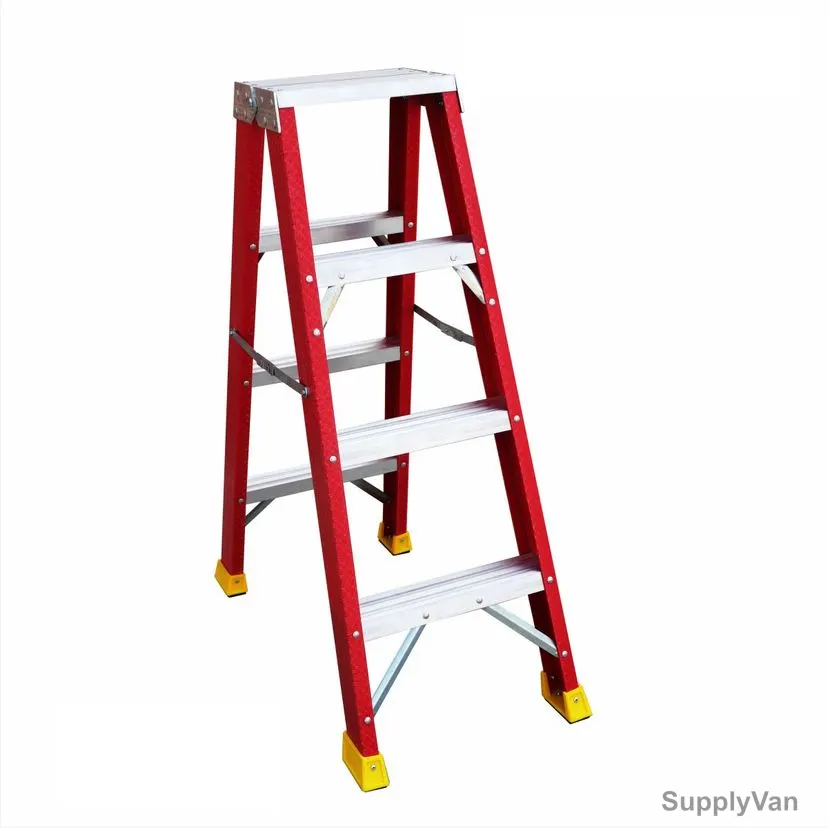 Topman Double Sided Ladder, FRPDS4, Fiber Glass, 4 Steps, 150 Kg Weight Capacity