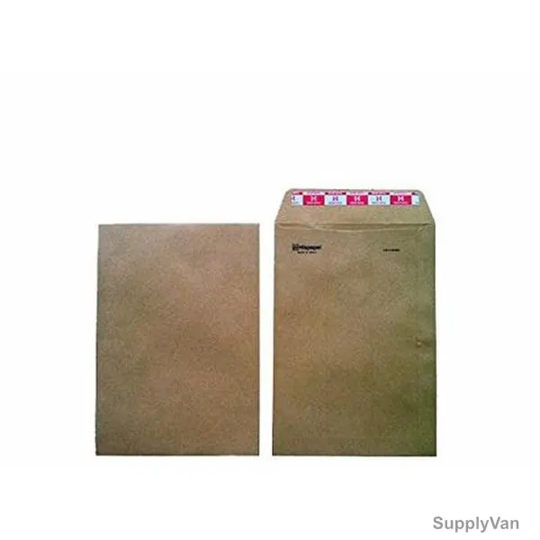 Hispapel Manila Business Envelope, Paper, 90 GSM, 254 x 177MM, Brown, 25 Pcs/Pack