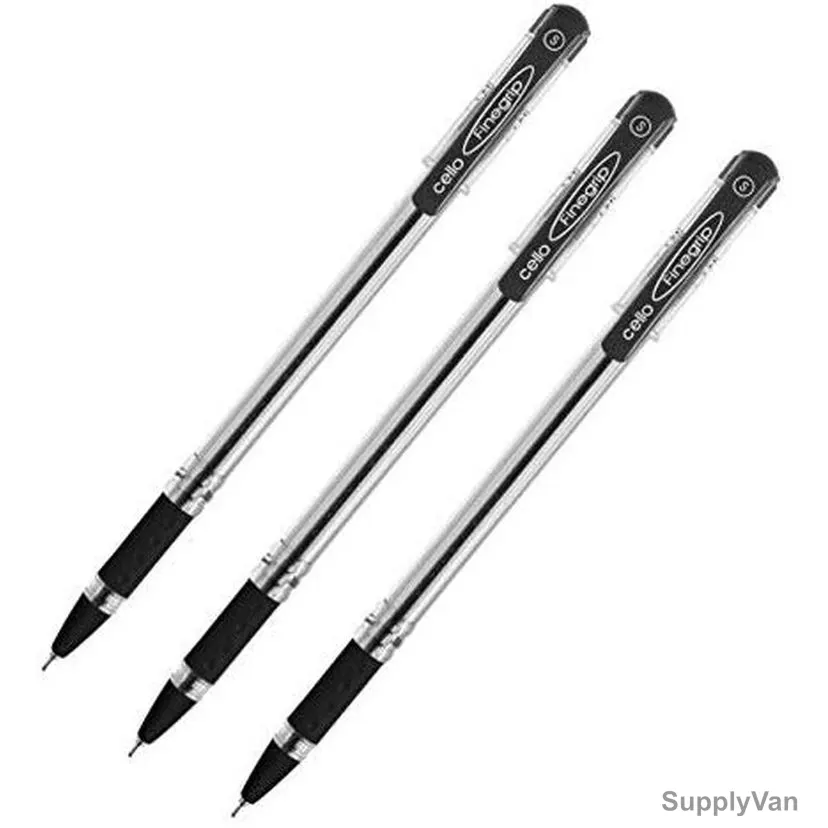 Cello Ball Pen, CELLOFG07BK, Finegrip, 0.7MM, Black, 50 Pcs/Pack