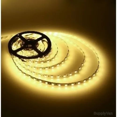 Bright LED Strip Light, 5 Mtrs, 30W, 12VDC, Yellow