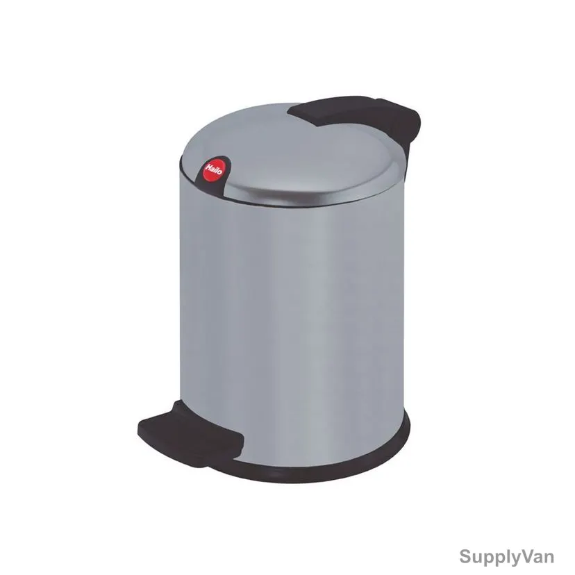 Hailo Pedal Waste Bin, HLO-0704-860, Design S, 4 Litres, Silver