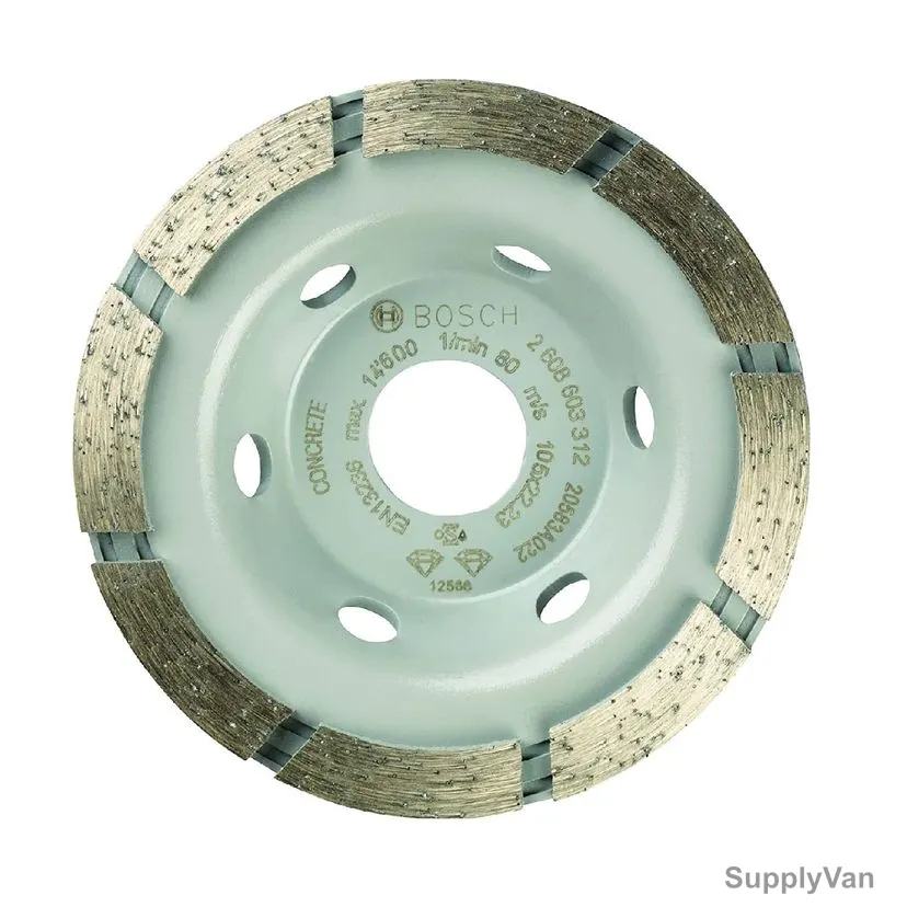 Bosch Concrete Diamond Cutting Disc, 2608603312, 22.23MM Bore Dia x 105MM Dia