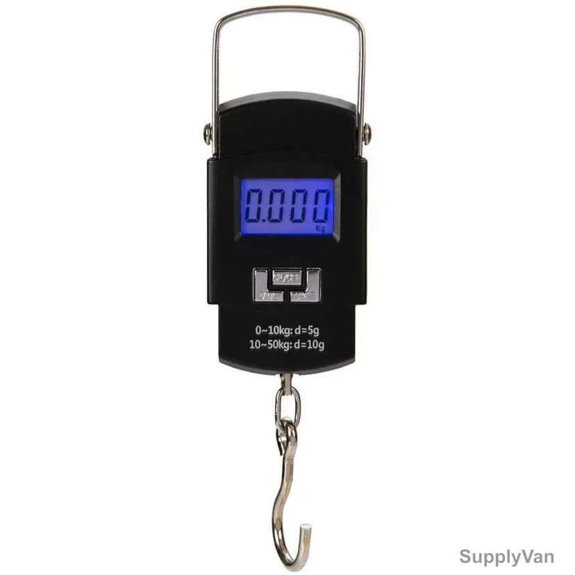 Portable Digital Weight Scale, 50 Kg, Black — image 1