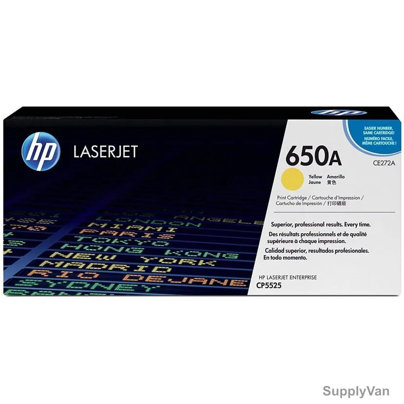 HP Original LaserJet Toner Cartridge, CE272A, 650A, 15000 Pages, Yellow — image 1