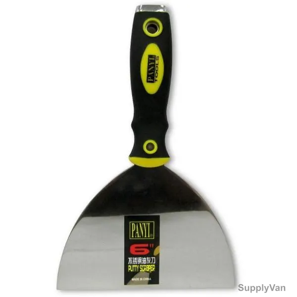 Panyi Putty Scraper, SHGT-2-PSCR-6-150, Black and Yellow