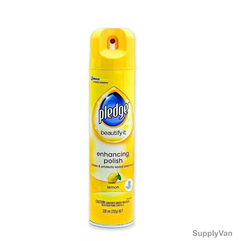 Pledge Enhancing Furniture Polish, Lemon, 330ML