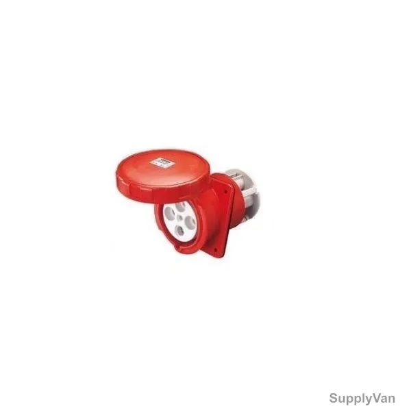 Gewiss 10 Deg Flush Mounting Socket Outlet, GW62242, IP67, 32A, 3P+E