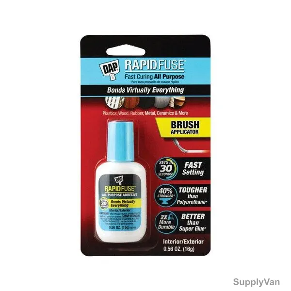 Dap Rapid Fuse All Purpose Adhesive, 00173, 16GM, Clear