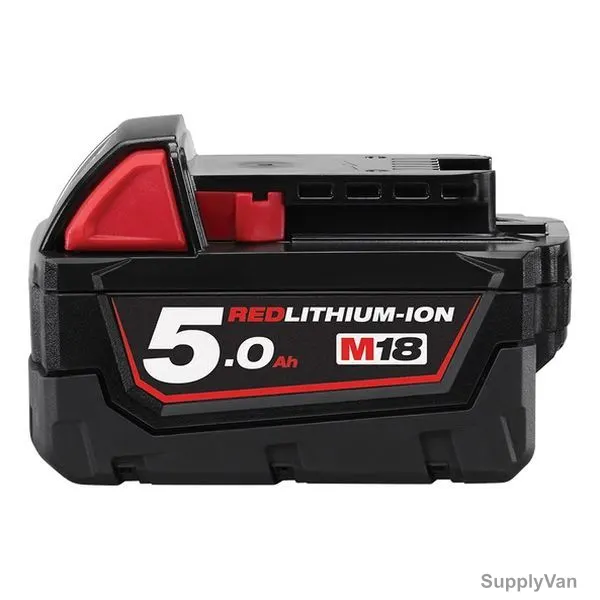 Milwaukee Extended RedLithium Battery, M18B5, 18V, 5.0Ah