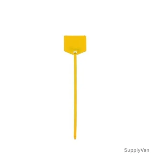 Label Cable Tie, Polypropylene, 150MM Length, Yellow, 100 Pcs/Pack