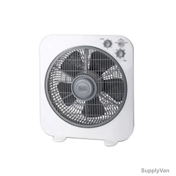 Black and Decker Box Fan, FB1220-B5, 60W, 12 Inch, White