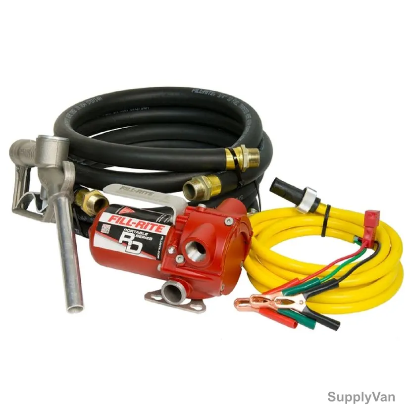 Fill-Rite Fuel Transfer Pump With Nozzle, RD1212NH, 12VDC, 12 GPM