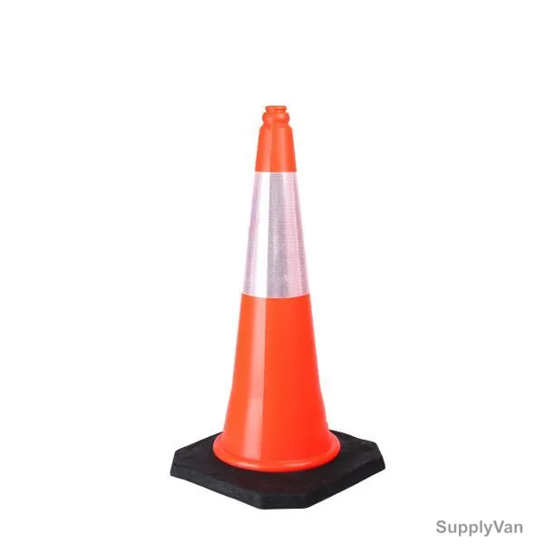 Traffic Cone, HF24005, PVC, 75CM, Fluorescent Orange and Silver