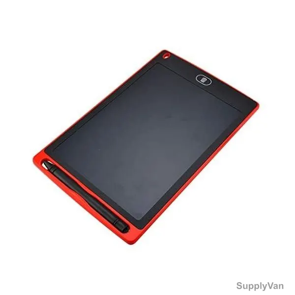 LCD Writing Pad, ABS, 8.5 Inch, Red