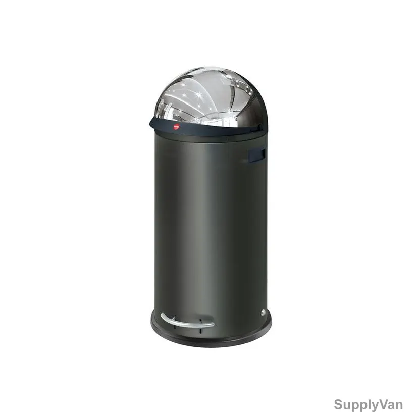 Hailo Pedal Waste Bin, HLO-0850-459, Kickvisier XL, 36 Litres, Black