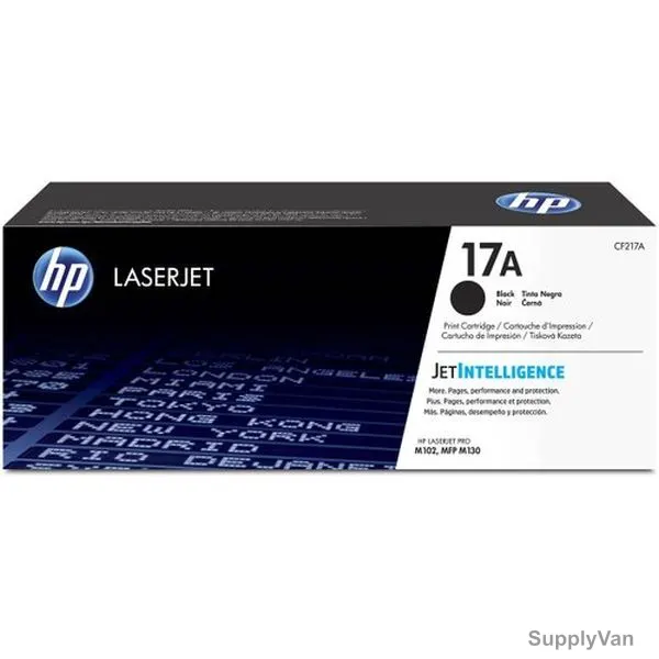 HP Original LaserJet Toner Cartridge, CF217A, 17A, Black