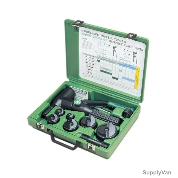 Greenlee Punch Driver and Kit, 7906SB, 9PCS