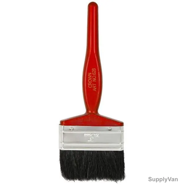 Paint Brush, 3 Inch, Red and Black