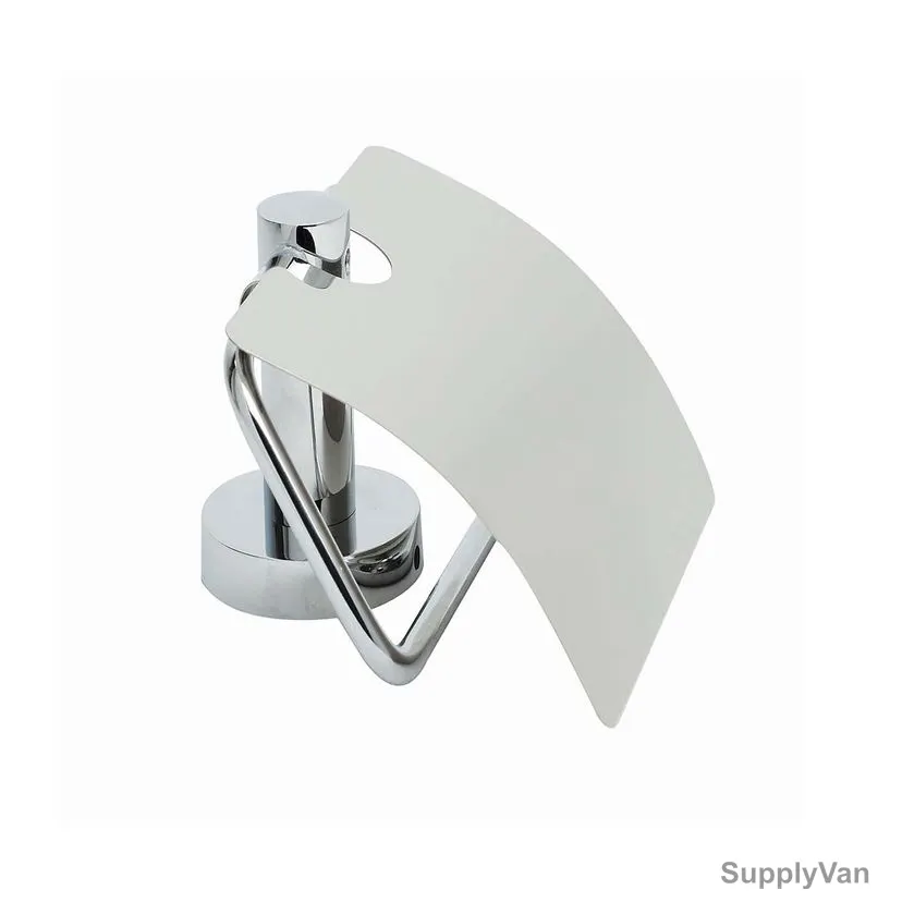 Bold Symphony Wall Mounted Toilet Roll Holder, Chrome Plated Brass, Silver — image 1