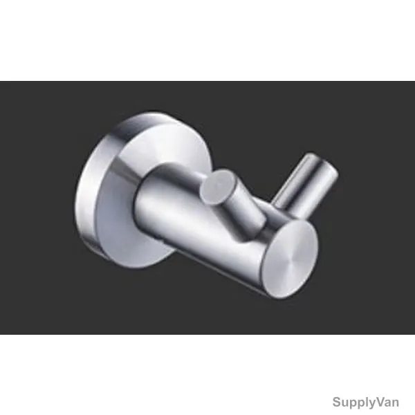 Sanipro Double Robe Hook, MST520108, Stainless Steel, Silver
