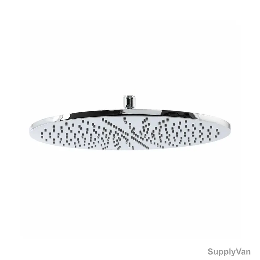 Bold Lily Round Shower Head With Round Nozzles, TECSHD1702706, Brass, 8MM Thk, 400MM Dia, Silver