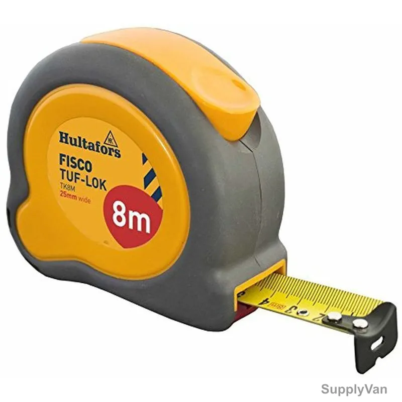 Fisco Measuring Tape, TK8M, Tuf-Lok, 8 Mtrs