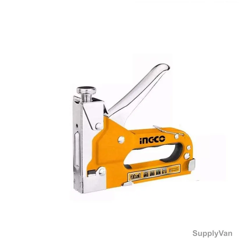 Ingco 3 In 1 Staple Gun, HSG1405, Stainless Steel, 4-14MM Staple Size — image 1
