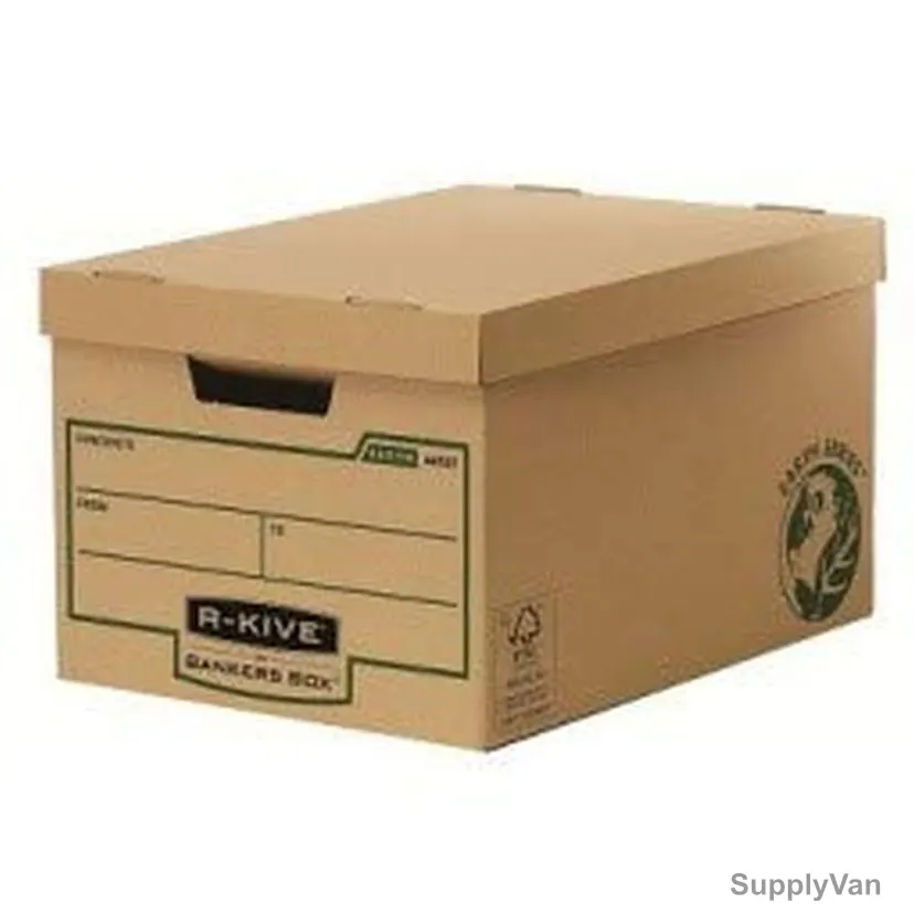 Fellowes Storage Box, 4470809, R-Kive Earth, 325 x 375MM, 10 Pcs/Pack