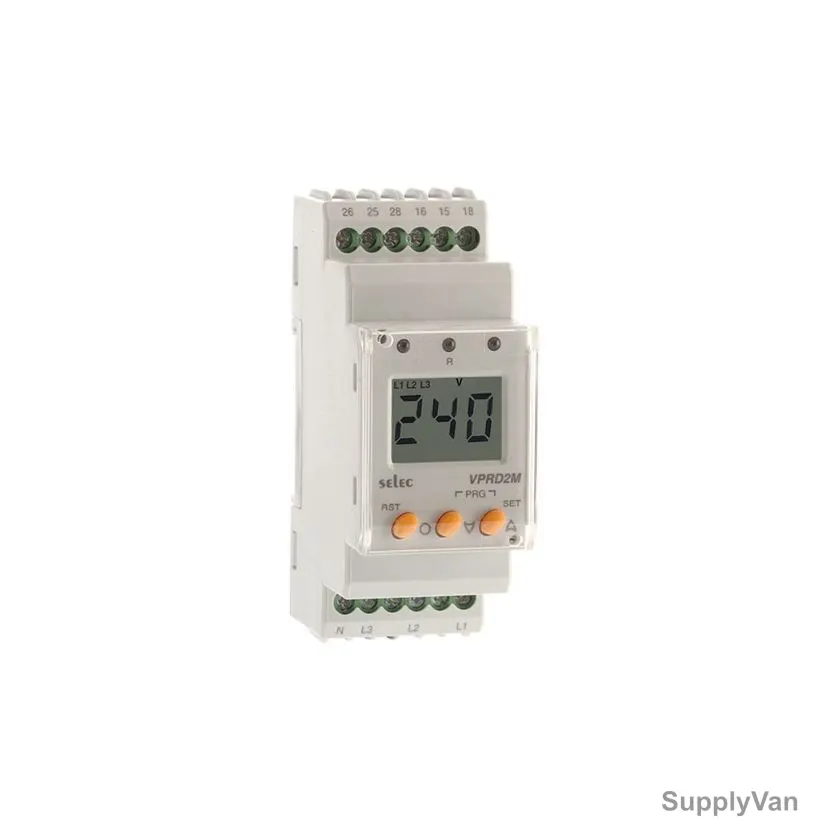 Selec Voltage Protection Relay, VPRD2M, 250VAC, 5A, 2 C/O DPDT
