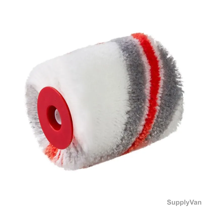 Beorol Paint Roller Cover, VMSR45X90, Master, White and Red