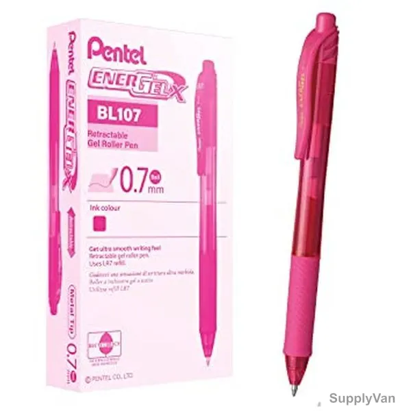Pentel Mechanical Pencil, PE-PL107-P, Energize-X, 0.7MM, Pink, 12 Pcs/Pack