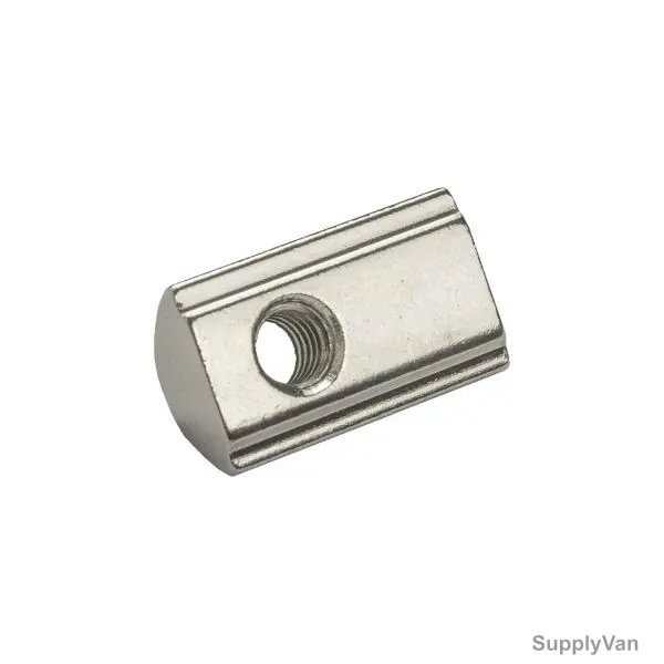 Extrusion Half Round T-Nut, 20 Series, Stainless Steel, M3, PK50