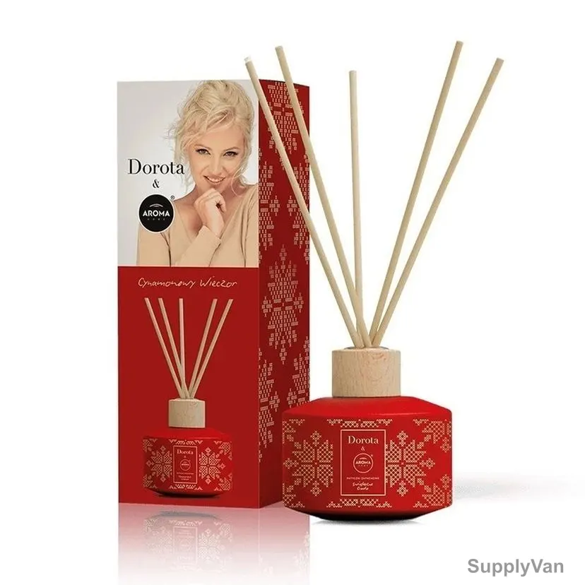 Aroma Home Dorota Reed Diffuser, Cinnamon, 100ML, Red