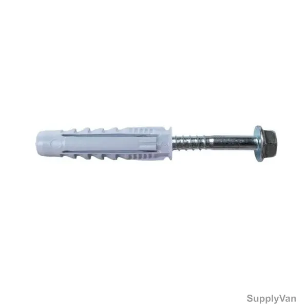 Evelux Fisher Plug and Screw Set, 159-A, Polypropylene Carbonate/Stainless Steel, 10MM Dia x 18MM Length