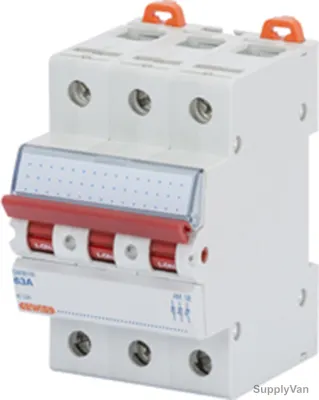 Gewiss Switch Disconnector, GW96166, 3P, 63A