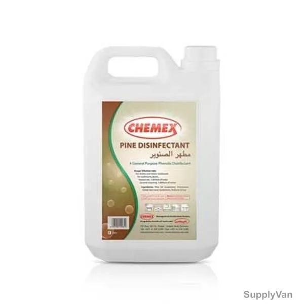 Chemex Pine Disinfectant Cleaner, 5 Litre, 4 Pcs/Pack