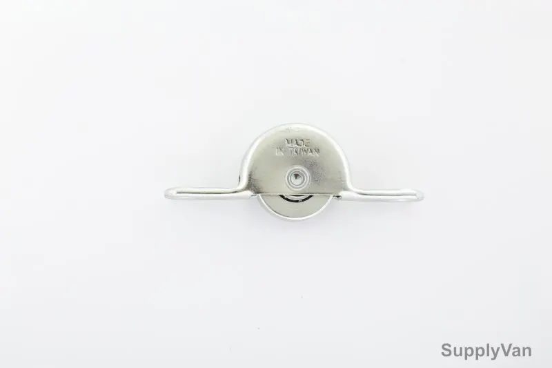 Flat Steel Sliding Wheel, SAF-52, Silver Colour
