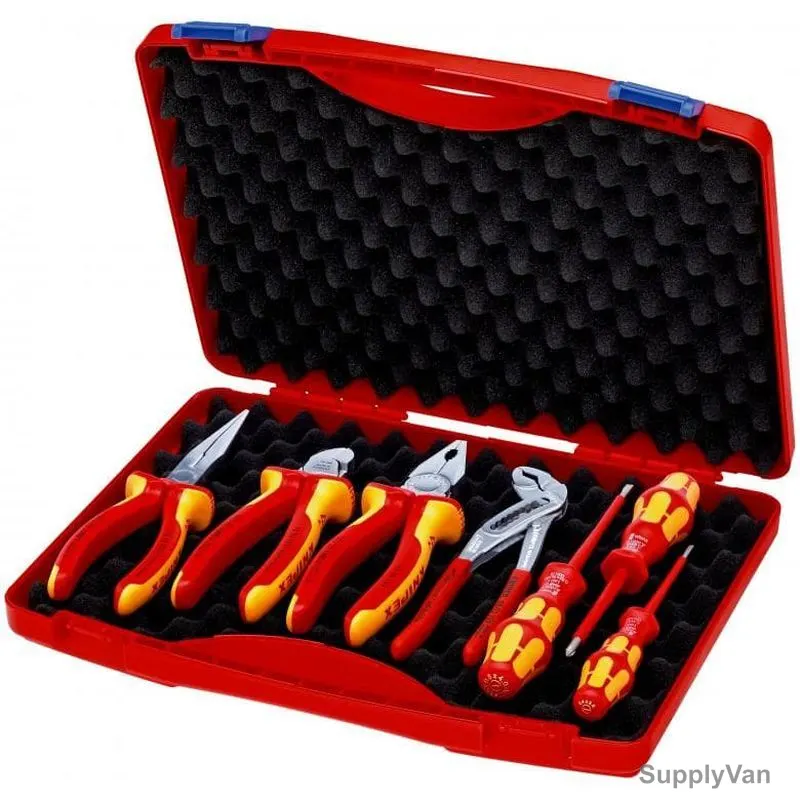 Knipex Insulated Tool Kit With Red Tool Box, 2115, 7 Pcs/Set — image 1