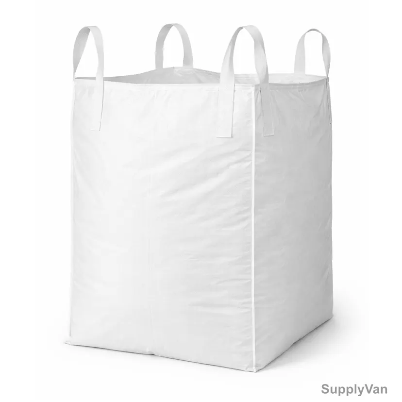 Tarpaulin Bag, Polypropylene, 120CM Height x 90CM Width x 90CM Length, 1 Ton Load Capacity, White
