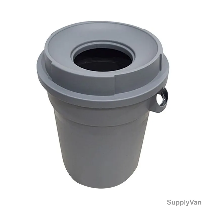 Akc Open Top Garbage Bin, GC13-120, Plastic, 120 Ltrs, Grey